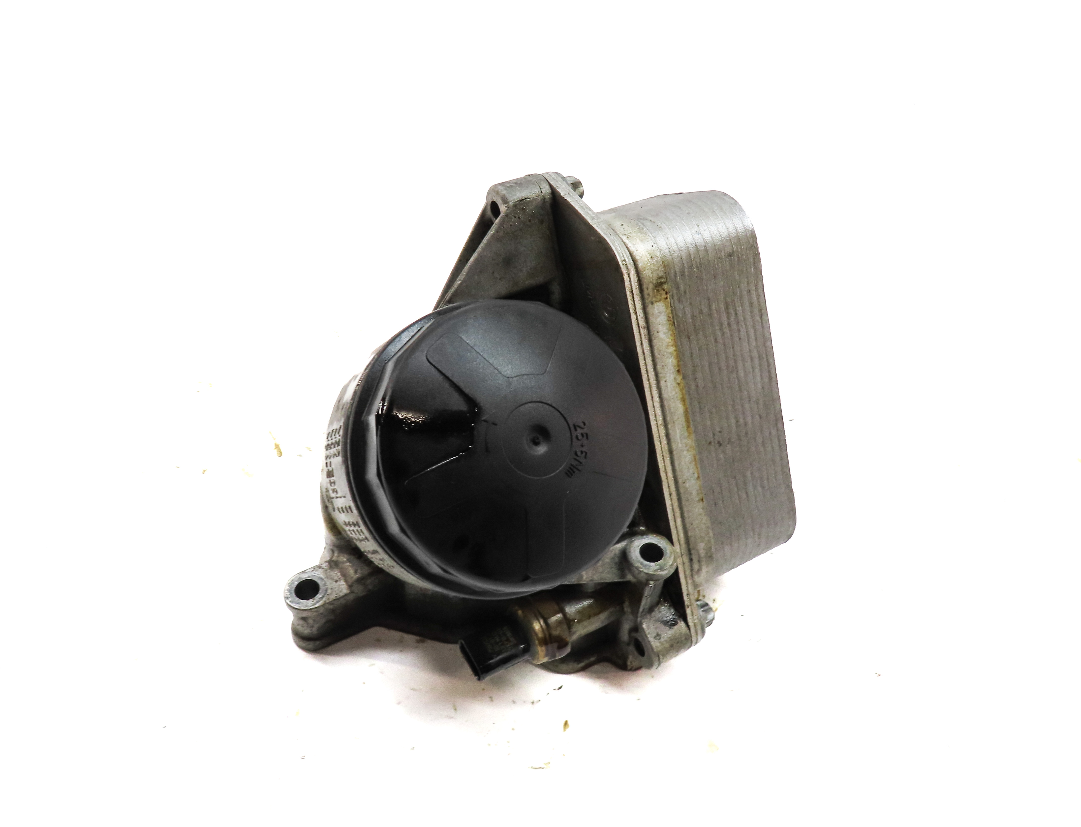 2011 BMW X3 (F25) 3.0L (N52) ENGINE MOTOR OIL FLUID FILTER HOUSING w/ OIL COOLER — exact item pictured